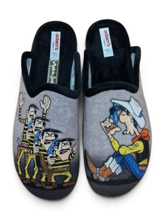 Men's Black Slippers