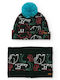 Set Kinder Beanies Gestrickt Grünes