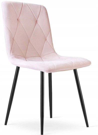 Libra Dining Chair Velvet Light Pink