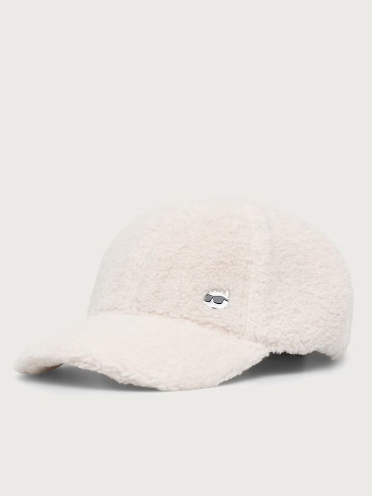 Șapcă Jockey Karl Lagerfeld Ecru B4w33106-110