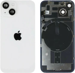 Genuine Back Glass NFC Flex Flash & Camera Lens iPhone 14 White