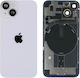 Оригинално Задно Стъкло Nfc Flex Flash & Камера Леща iPhone 14 Лилав