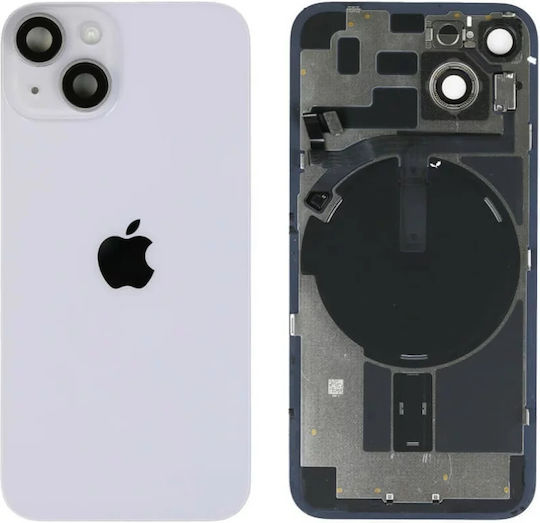 Оригинално Задно Стъкло Nfc Flex Flash & Камера Леща iPhone 14 Лилав