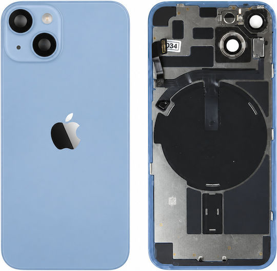 Оригинално задно стъкло Nfc Flex Flash & Camera Lens iPhone 14 Синьо