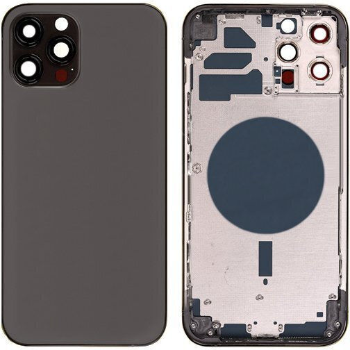 Back Frame Glass Side Buttons iPhone 12 Pro Black