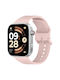 Xiaomi Band 10 Pro Redmi Watch 6 5 Single-Colour Vertical Striped Silicone Buckle Light Pink