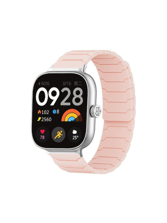Xiaomi Band 10 Pro/9 Pro Redmi Watch 6 5 4 Xdfind Curea Magnetică Pentru Ceas Din Silicon Roz Nisipiu