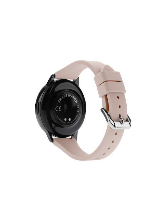 Силиконова каишка за часовник Universal T-buckle 20mm Розов пясък