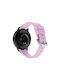 Zonă de ceas din silicon Universal T-buckle 20mm Violet