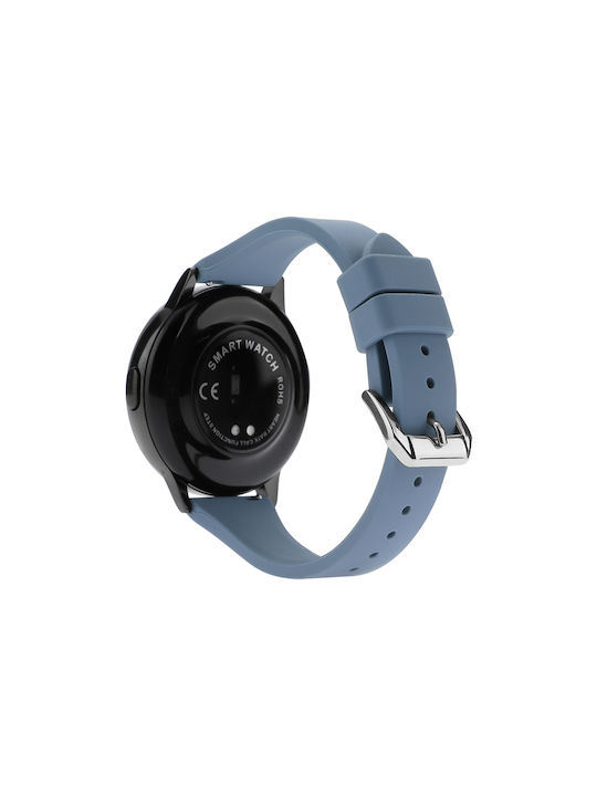 Каишка за часовник от силикон Universal T-buckle 20mm Сив Лавандула