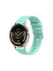 Garmin Venu 3s Silicone Embossed Wave Style 18mm Teal Green