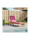 vidaXL Sunbed Cushion with Backrest Pink 60x200 cm