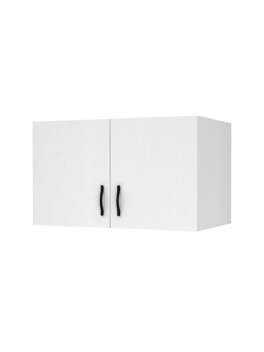 Megapap Rectangular Wardrobe Loft Shelf Chipboard White 100x60cm GP028-0123,1
