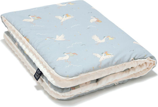 La Millou Nursery Swaddling Blanket Cotton Blue 80x100cm