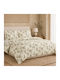 My Home Luxury Set Bettbezug 220x240cm Übergröße mit 4 Kissenbezügen & 1 Bettlaken Classic Classic Floral