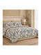 My Home Luxury Duvet Cover Set 220x240cm Double With 4 Pillowcases & 1 Bed Sheet Vintage Vintage Rose