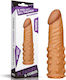 Extensie realistă de penis Lovetoy 18x4.1cm Culoare Maro Culoarea pielii