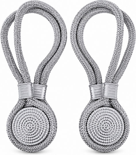 Krawatten-Rücken Magnetisch Silber 2 Stück