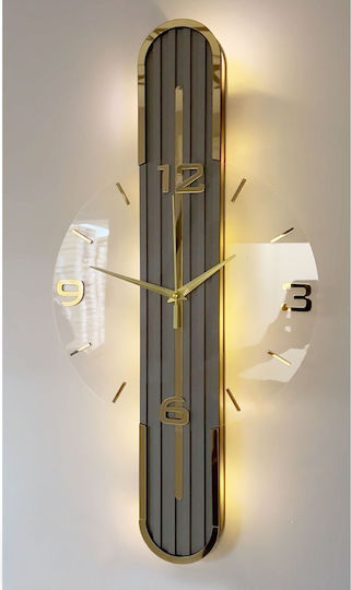 SteweHome Plexiglas Leise Wanduhr Digital Spiegel Transparent