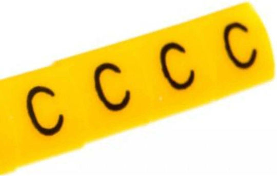 Ergom Kabelmarkierung Gelb E04ZP-01020102400 100 Stück