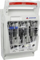 Ασφαλειοαποζεύκτης Apator 160a Rbk 00 W Κλέμμες Γέφυρας 4-50mm2 63-823333-141