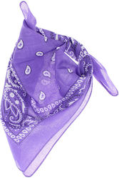 Bandana Din Bumbac Mărime 55 X 55 Cm Imprimeu Mandala Violet Es2201 Bandana Din Bumbac Mărime 55 X 55 Cm Imprimeu Mandala Violet Es2201