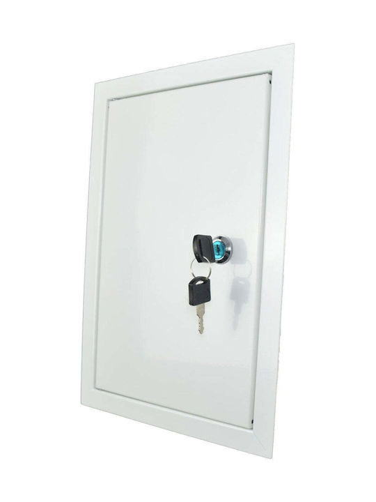 Ventika Țeavă De Șemineu Cutie Poștală Metalică În Culoare Albă 53.65x53.65cm