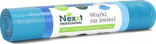 Nexxt Торби за смет Многоиздръжливи Капацитет 120л 10 броя Сини