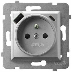 Ospel Aria Single Walled Power Socket with Lid ...