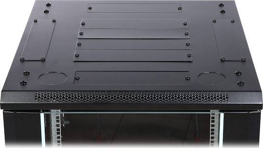 Delta Floor Rack Cabinet Black EPRADO-R19-18U/600FW-BLUE
