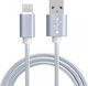 Vega USB Typ-C Kabel Männlich - USB-A Silber 1m