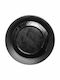 Rak Porcelain Edge Cm Servierplatte aus Porzellan Schwarze mit Durchmesser 19cm