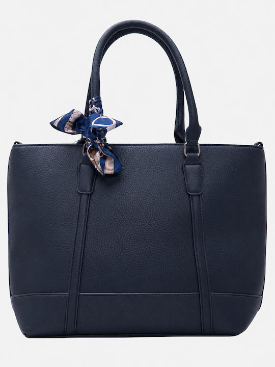 Fabric Women's Shoulder Crossbody Bag Navy Blue