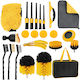 Set de perii pentru detailing auto Zola 22 de bucăți pentru curățare interior exterior cu geantă de depozitare