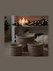 Home&Styling Collection Καλάθι Αποθήκευσης Υφασμάτινο Καφέ 3τμχ