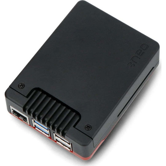 Argon40 Argon Neo 5 Широк Калъф Raspberry Pi 5 С Вентилатор Черно-червен Arg-24095