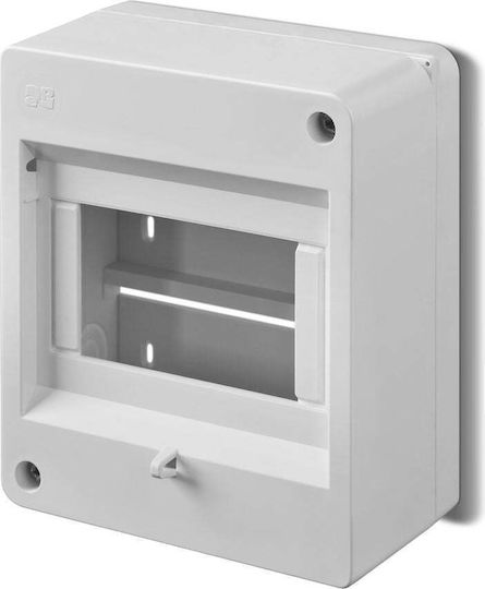 Elektro Plast Electrical Fuse Box Wall Mounted, 1 Row, 5 Elements P120xH140xD66mm