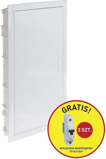 Legrand Ηλεκτρολογικός Πίνακας Χωνευτός, 3 Σειρών, 12 Στοιχείων