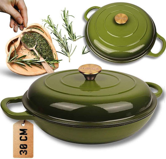 Atusa Shallow Cast Iron Pot 3lt / 30cm