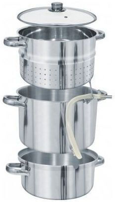 Florina Stainless Steel Shallow Steamer Pot 8lt / 43cm