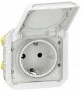 Legrand Plexo Single External Power Socket with Automatic Terminals White