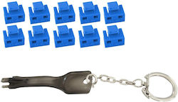 Microconnect MC-RJ45PORTBLOCK-B Protection 10 pcs Microconnect MC-RJ45PORTBLOCK-B Protection 10 pcs