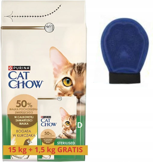 Purina Dry Cat Food for Neutered Cats with Chicken Meat Vegetables 5kg