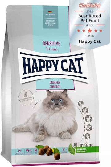 Happy Cat Dry Cat Food for Adult Cats with Sensitive Urinary Tract with Meat / Fish / Poultry 10kg