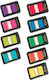 3m Kunststoff-Notizblöcke Post-it 25x43mm 50 Stück Orange 13k001e