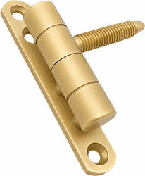 Screw Hinge Plate Brass Matte Gold Metalor 908-...