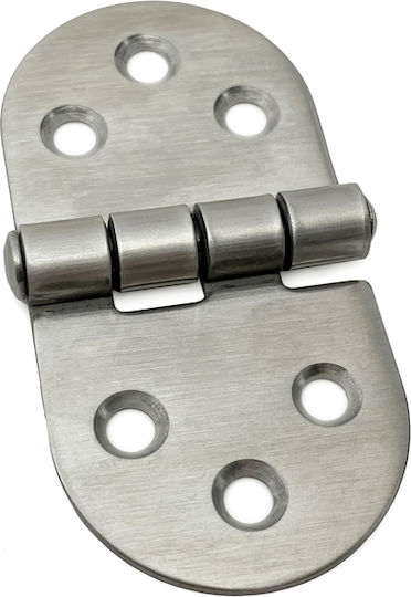 Панта Плочка Овална Неръждаема 76x40mm Inox Мат Metalor 302-sm7640
