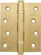 Metalor Scharnier Platte 2 Lager Messing 100x76...