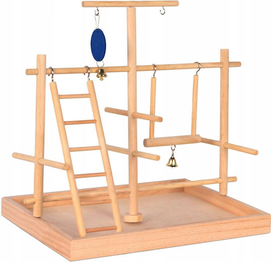 Panama Pet Vogelkäfig-Zubehör Spiel Park Für Vogelkäfig Aus Holz 35x35cm