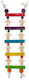 Panama Pet Vogelkäfigzubehör Spiel Treppe für Vogelkäfig aus Hölzernes 65x17.5cm